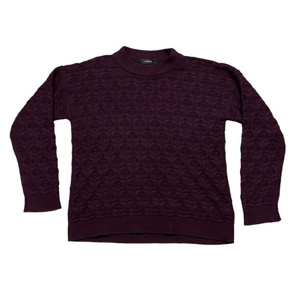 Alpha Studio Cable Stitch Fisherman Wool Sweater - Picture 1 of 6